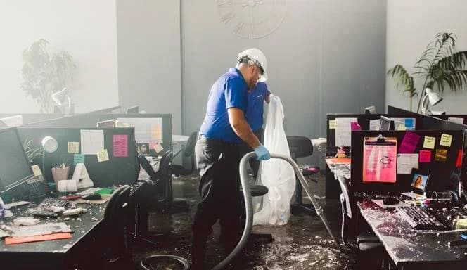 Commercial water damage restoration for Clarksville TN business property